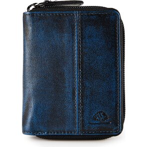 Greenburry Destressed Wallet RFID protection Leather 10.5 cm
