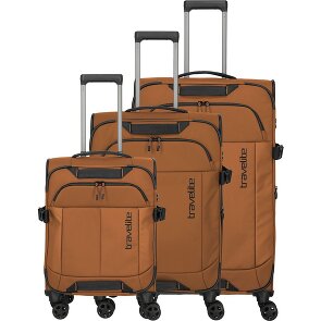 Travelite Briize 4 wheels Suitcase set 3-piece with expansion pleat
