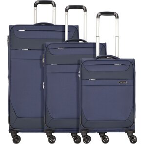 Worldpack Dublin 4 wheels Suitcase set 3-piece with expansion pleat