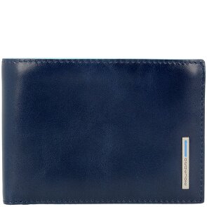 Piquadro Blue Square Wallet Genuine Leather 12.5 cm