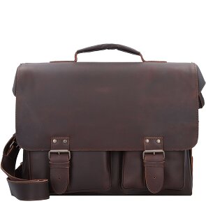 aunts & uncles Hunter Big Finn briefcase leather 40 cm laptop compartment