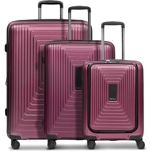 Redolz Essentials 14 4 wheels Suitcase set 3-piece with expansion pleat