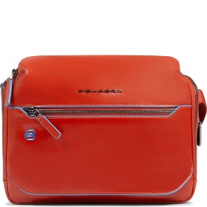 Piquadro Blue Square Shoulder bag Leather 27 cm