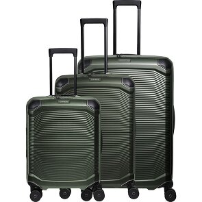 Travelite Millennium 4 wheels Suitcase set 3-piece with expansion pleat