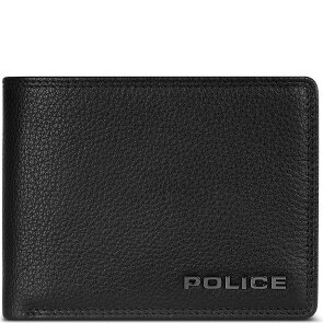 Police Wallet RFID leather 12 cm fold-out with zipper compartment