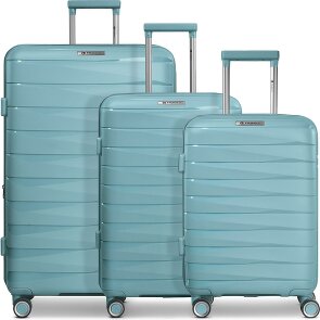 Franky London 4 wheels Suitcase set 3-piece with expansion pleat