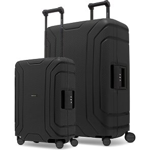 Redolz Essentials 15 4-wheel 15 Suitcase set S+L with Three-Point Lock