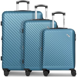 Check.In Paradise 2.0 4 wheels Suitcase set 3-piece with expansion pleat