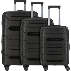 Polestream Strz by Asteroid 4 wheels Suitcase set 3-piece with expansion pleat Polestream Strz by Asteroid 4 wheels Suitcase set 3-piece with expansion pleat