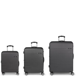 Gabol Escape 4 wheels Suitcase set 3-piece with expansion pleat