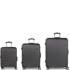 Gabol Escape 4 wheels Suitcase set 3-piece with expansion pleat