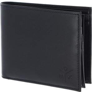 oxmox Leather Wallet RFID protection Genuine Leather 12 cm