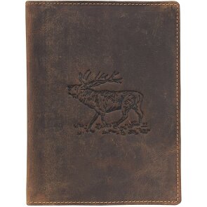 Greenburry Vintage deer identity card case leather 12 cm