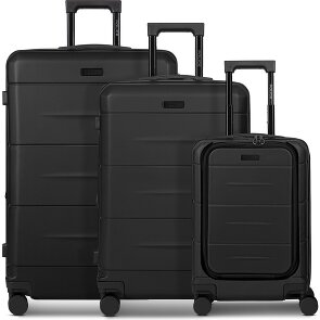 Police London 4 wheels Suitcase set 3-piece with expansion pleat