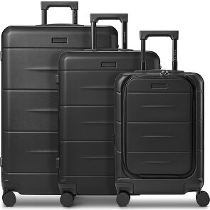 Police London 4 wheels Suitcase set 3-piece Expandable