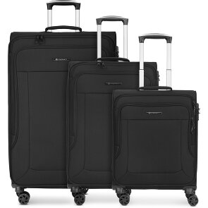 Franky Melbourne 3.0 4-wheel suitcase set, 3-piece, with stretch fold