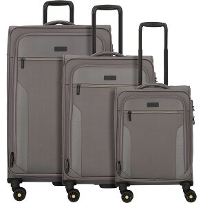 d&n Travel Line 9704 4 wheels Suitcase set 3-piece with expansion pleat