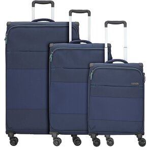d&n Travel Line 9004 4 Roll Suitcase Set 3pcs.