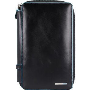 Piquadro Blue Square travel passport case leather 14 cm