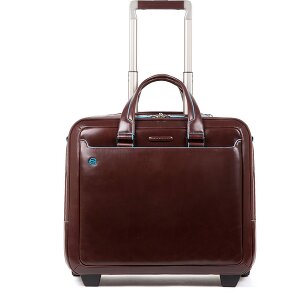 Piquadro Blue Square 2 wheels Wheeled briefcase Genuine Leather 37 cm Laptop compartment