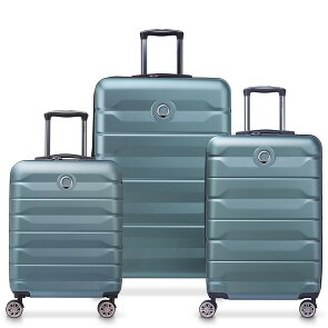 Delsey Paris Air Armour 4 wheels Suitcase set 3-piece with expansion pleat