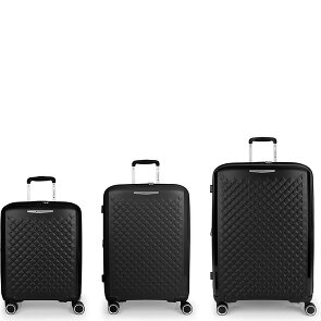Gabol Queens 4 wheels Suitcase set 3-piece with expansion pleat