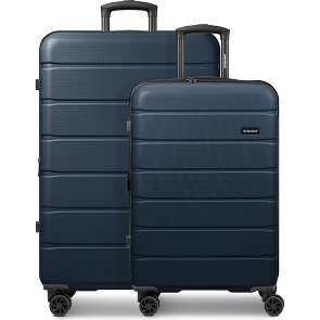 Saxoline Miami 4-wheel Suitcase set (S+L) expandable gusset