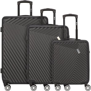 mano Don Carlo 4 Roll Suitcase Set 3pcs.