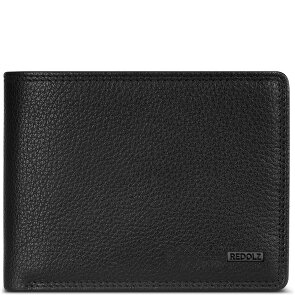 Redolz Leather Essentials QF wallet RFID leather 12 cm fold-out with zipper compartment