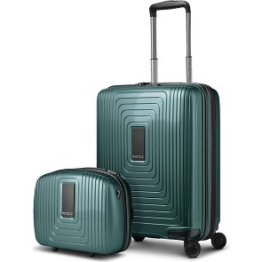 Redolz Essentials 14 suitcase set 2 pcs. cabin trolley with stretch fold & beauty case