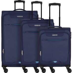 American Tourister Street Roll 4 wheels Suitcase set 3-piece with expansion pleat