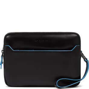 Piquadro Blue Square Shoulder bag Leather 23 cm