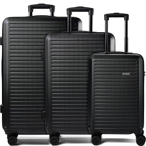 Nowi Grand Canaria Suitcase 4 wheels set 3pcs. with double-wheels
