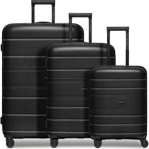 Redolz Essentials 11 4 wheels Suitcase set 3-piece with expansion pleat