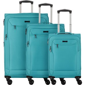 d&n Travel Line 6804 4 Roll Suitcase Set 3pcs.