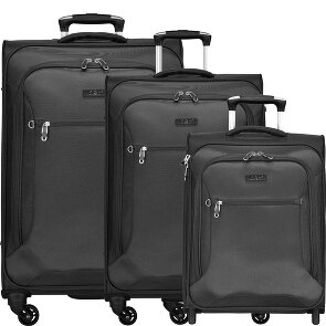 d&n Travel Line 6400 2-4 Roll Suitcase Set 3pcs.