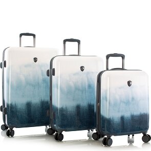 Heys Black Camo 4 wheels Suitcase set 3-piece with expansion pleat