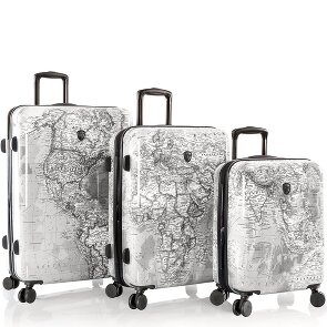 Heys Black Camo 4 wheels Suitcase set 3-piece with expansion pleat