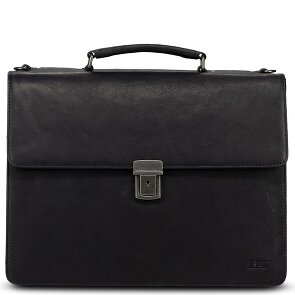 Jost Glasgow Briefcase RFID protection Genuine Leather 40 cm Laptop compartment