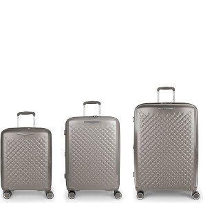 Gabol Queens 4 wheels Suitcase set 3-piece with expansion pleat
