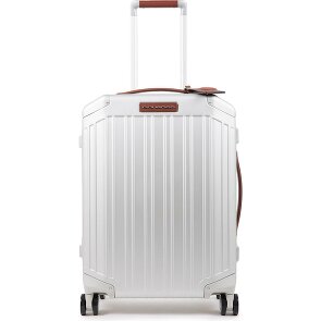 Piquadro Aluminum 4-wheel Cabin suitcase, 55 cm
