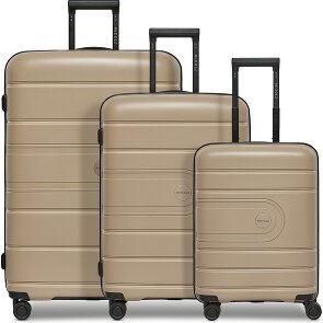 Redolz Essentials 11 4 wheels Suitcase set 3-piece with expansion pleat