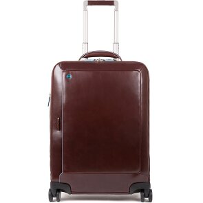 Piquadro Blue Square 4 Roll Cabin Trolley Leather 55 cm Laptop compartment