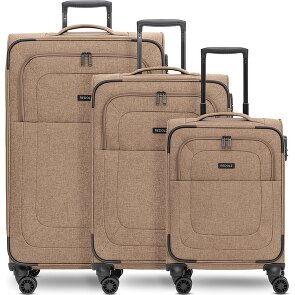 Redolz Essentials 12 THREE SET 4 wheels Suitcase set 3-piece with expansion pleat