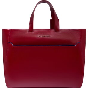 Piquadro Blue Square Shopper Bag Leather 40 cm