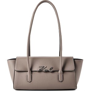 Karl Lagerfeld Signature Shoulder Bag Genuine Leather 37 cm
