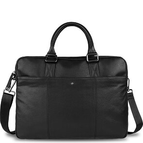 Bugatti Black Magic Briefcase Leather 40 cm Laptop compartment