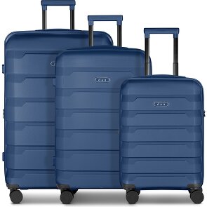 d&n South Dakota 4 wheels Suitcase set 3-piece with expansion pleat