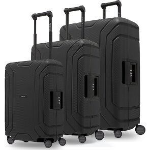 Redolz Essentials 15 4-wheel suitcase set 3-piece with three-point closure