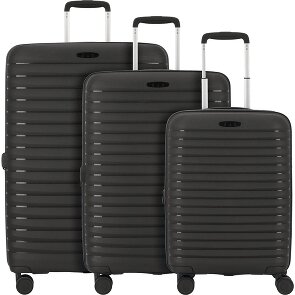 d&n Travel Line 4500 4 wheels Suitcase set 3-piece with expansion pleat